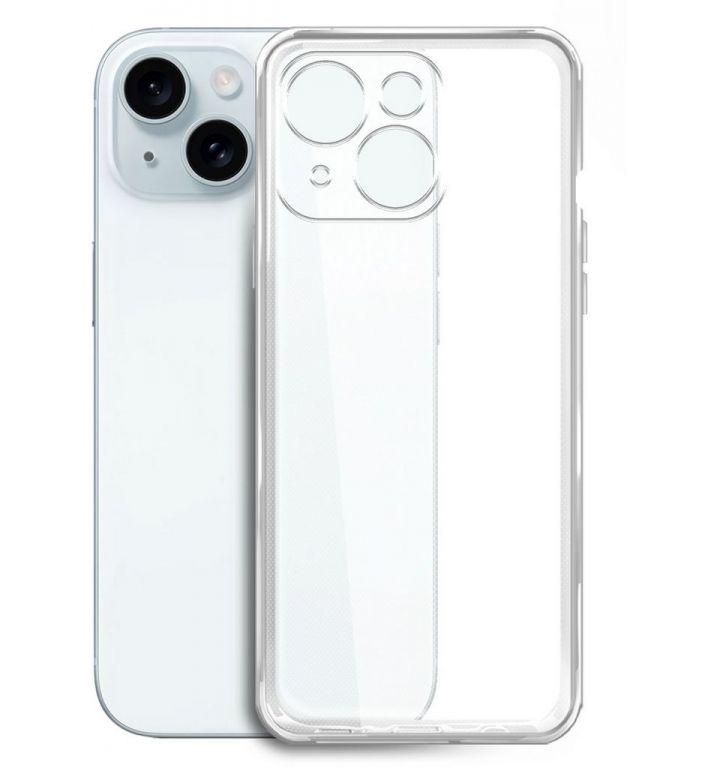 Чехол (клип-кейс) BoraSCO для Apple iPhone 15 Plus прозрачный (72410)