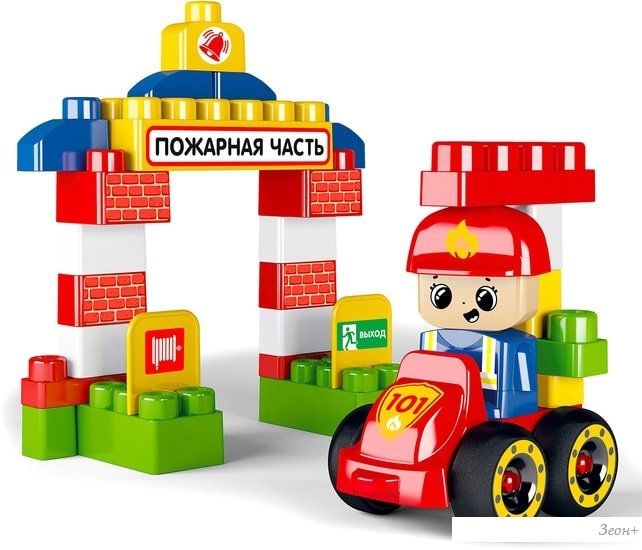 Конструктор Десятое королевство Baby Blocks 03907 Пожарная часть