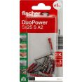 Дюбель-гвоздь Fischer DuoPower 5 x 25 S A2 K NV 535485 (8 шт)