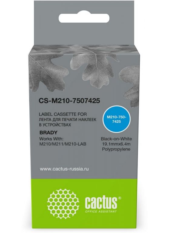 Картридж ленточный Cactus CS-M210-7507425 M210-750-7425 для Brady M210/M211/M210-LAB
