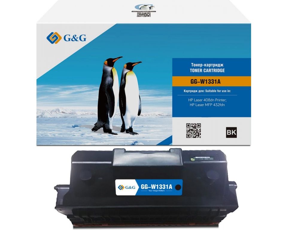 Картридж лазерный G&G GG-W1331A W1331A черный (5000стр.) для HP Laser 408dn/MFP 432fdn
