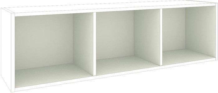 Полка Кортекс-мебель Бинго 120x35 (белый)