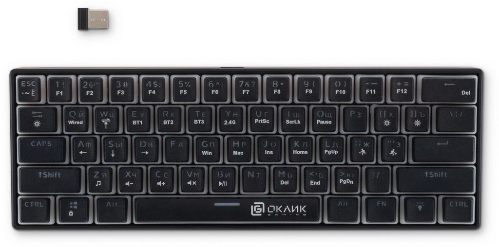 Клавиатура Oklick K763W (черный)