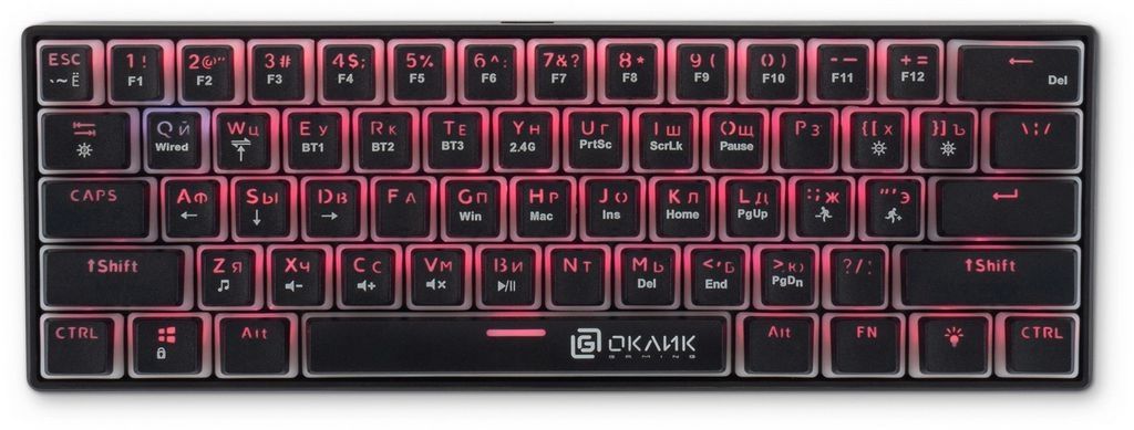 Клавиатура Oklick K763W (черный)