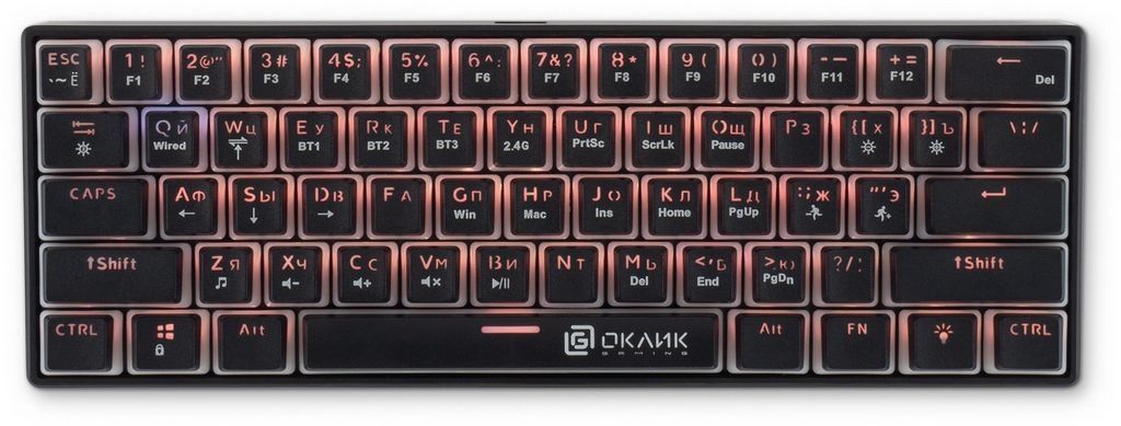 Клавиатура Oklick K763W (черный)