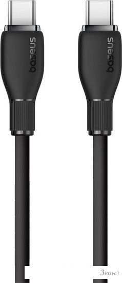 Кабель Baseus Pudding Series Fast Charging Cable 100W USB Type-C - USB Type-C (2 м, черный)