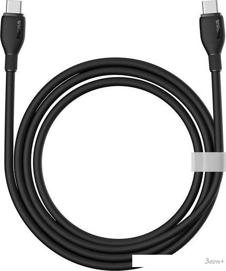 Кабель Baseus Pudding Series Fast Charging Cable 100W USB Type-C - USB Type-C (2 м, черный)