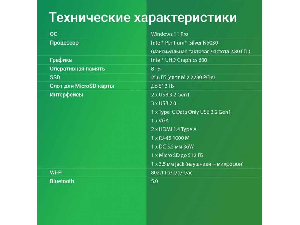 Компактный компьютер Digma Mini Office DPN5-8CXW01