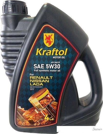 Моторное масло Kraftol Renault/Lada C4 5W-30 4л