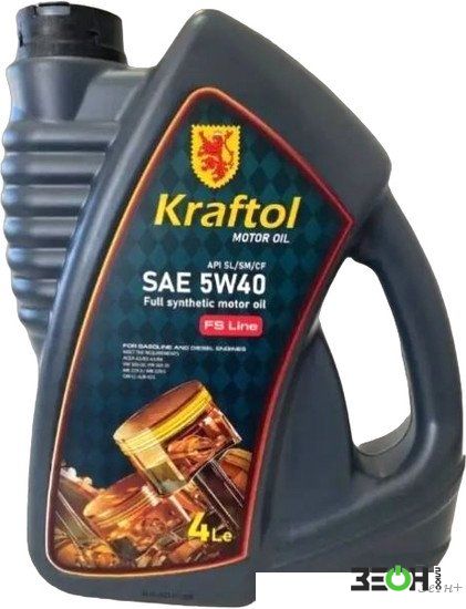 Моторное масло Kraftol API SL/SM/CF SAE 5W-40 4л купить в Гомеле - цена ...