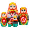 Развивающая игра Брестская Матрешка В белорусском традиционном костюме (набор 5 шт)