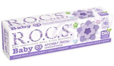 Зубная паста R.O.C.S Baby нежный уход. Аромат липы 45 г