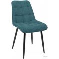 Стул AksHome Caris (бирюзовый микровелюр CD2302-21/черный)