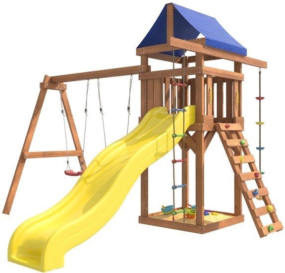 Игровой комплекс National Tree Company С качелями лодочка для улицы и дачи IgroWoods ДП-1