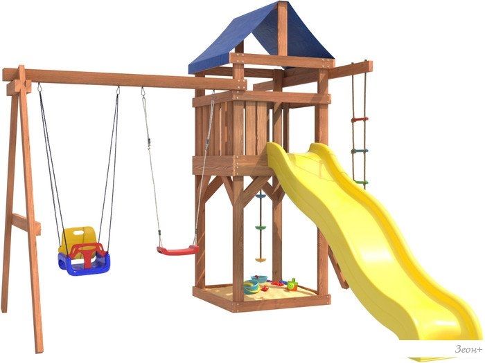 Игровой комплекс National Tree Company С качелями лодочка и качелями 3 в 1 IgroWoods ДП-5