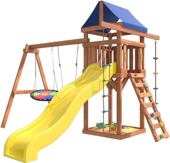 Игровой комплекс National Tree Company Качели лодочка и гнездо Свиби IgroWoods ДП-8