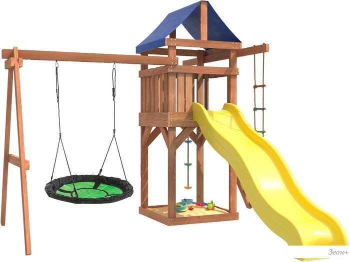 Игровой комплекс National Tree Company С качелями гнездо Свиби IgroWoods ДП-4