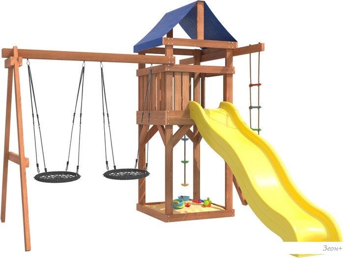 Игровой комплекс National Tree Company С качелями гнездо 60 IgroWoods ДП-6