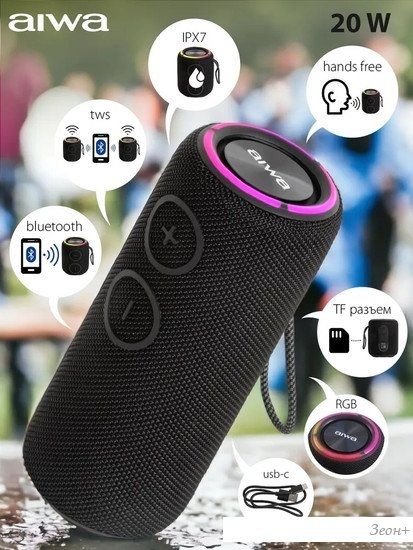 Беспроводная колонка Aiwa PAS-H200 (черный)
