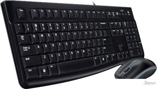 Клавиатура + мышь Logitech MK120 (нет кириллицы)