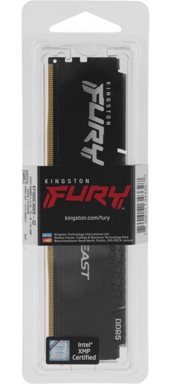 Оперативная память Kingston FURY Beast 32ГБ DDR5 6000 МГц KF560C30BB-32