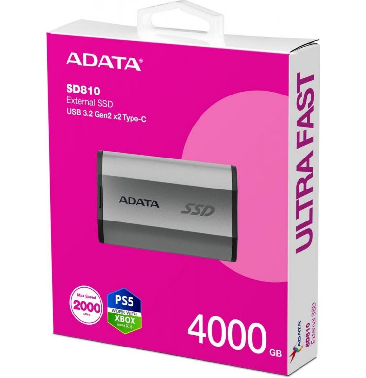 Внешний накопитель ADATA SD810 4TB SD810-4000G-CSG