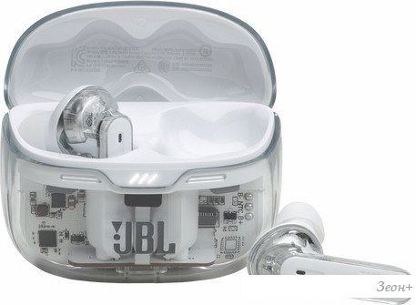 Наушники JBL Tune Beam Ghost Edition (белый)