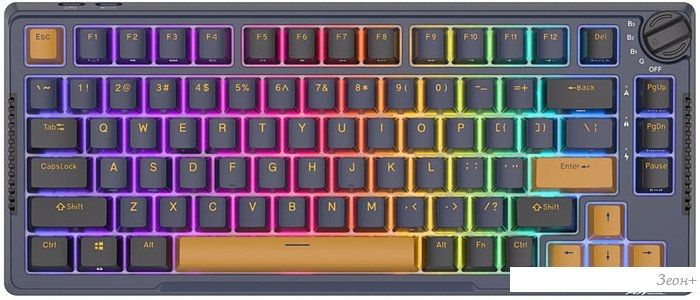Клавиатура Royal Kludge RK-H81 RGB Star Night (RK Cyan)