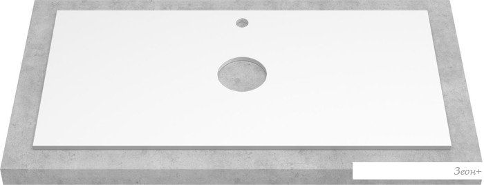 ЗОВ Тумба под умывальник Кито-2 100 2K100LW0MWMC-KP13W (белый матовый)
