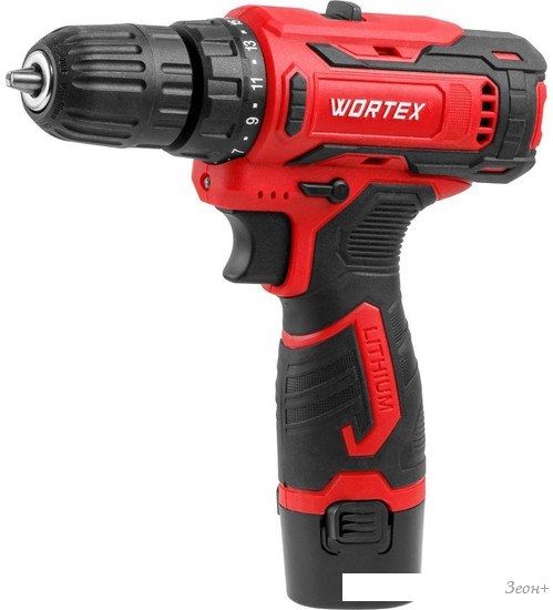 Дрель-шуруповерт Wortex BD 1220 Li 1329356 (с 2-мя АКБ, кейс)