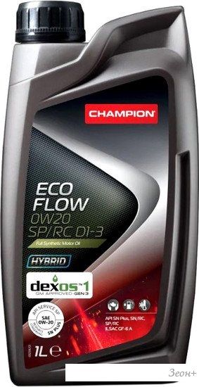 Моторное масло Champion Eco Flow 0W-20 SP/RC D1-3 1л
