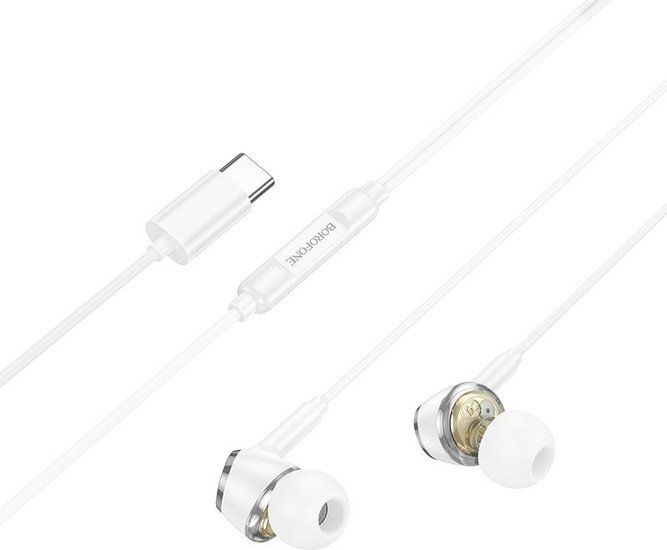 Наушники Borofone BM90 USB Type-C (белый)