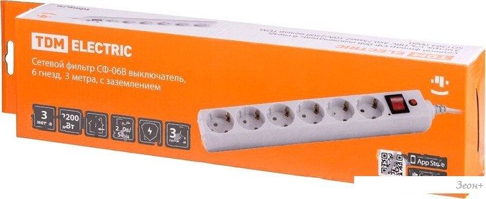 Сетевой фильтр TDM Electric СФ-06В SQ1304-0020