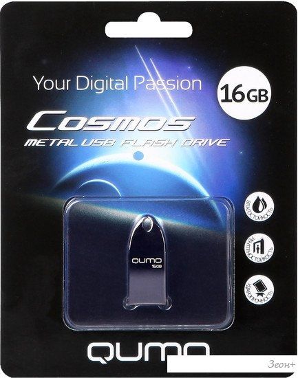 USB Flash QUMO Cosmos Black 16GB