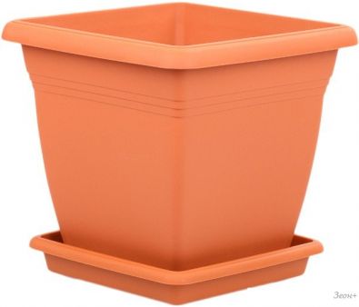 Кашпо Serinova Villa №3 с поддоном 20-VKS308101-200100 (терракотовый)