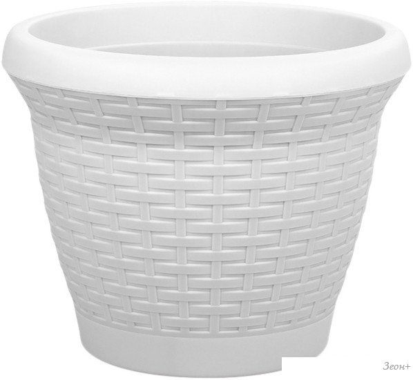 Кашпо Serinova Rattan №6 20-HS0601204-200100 (белый)