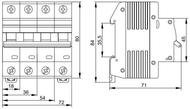 Выключатель автоматический Wilderness DAW2-6DC 1P 10A C 6kA 250В DC DAW2-6DC-1-C010