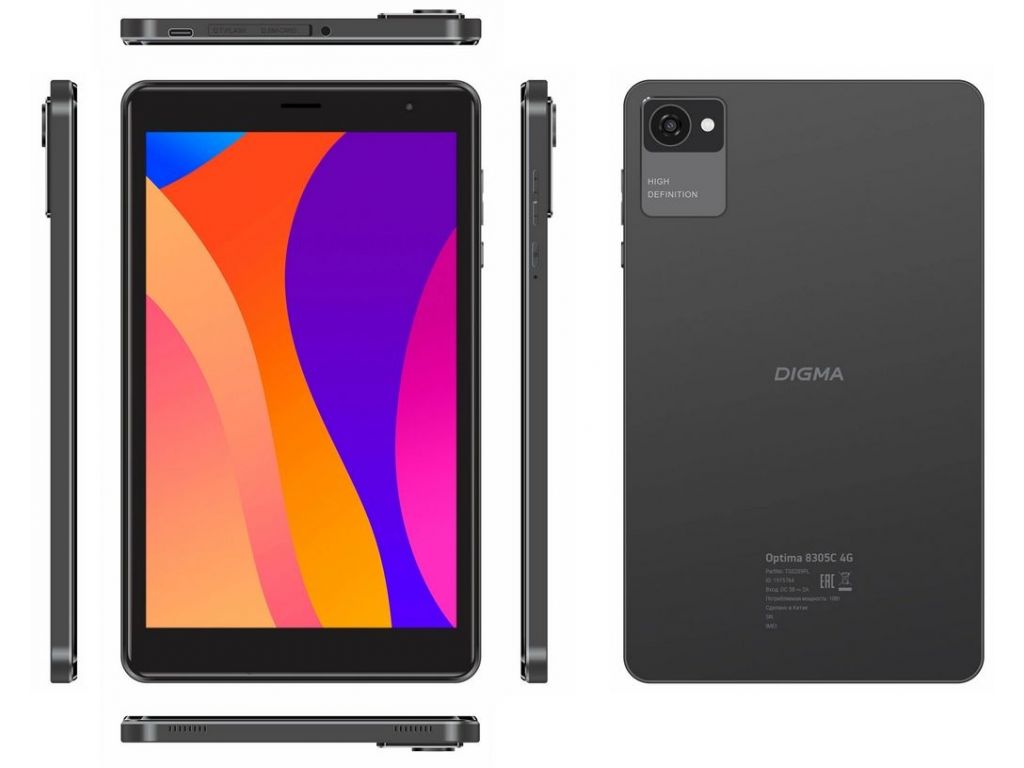 Планшет Digma Optima 8305C 4G (серый)