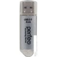 USB Flash Perfeo E01 8GB (серебристый)