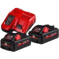 Аккумулятор с зарядным устройством Milwaukee M18 HNRG-302 (18В/3.0 Ah + 12-18В)