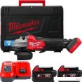 Угловая шлифмашина Milwaukee M18 Fuel One-Key M18FSAGSVO125X-502X 4933493553 (с 2-мя АКБ 5 Ач, кейс)