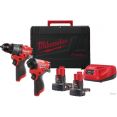 Milwaukee M12 FPP2A2-602X Fuel 4933480588 (шуруповерт, винтоверт, 2 АКБ, кейс)