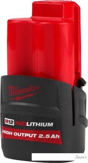 Аккумулятор Milwaukee M12 M12HB2.5 4932480164 (12В/2.5 Ач)
