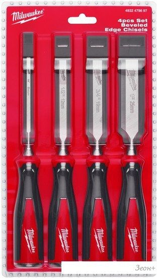 Набор стамесок Milwaukee 4932479897 (4 предмета)