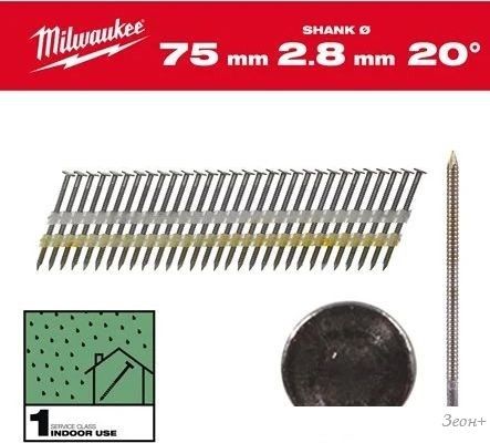 Гвозди для пистолета Milwaukee 4932492588 (2000 шт)