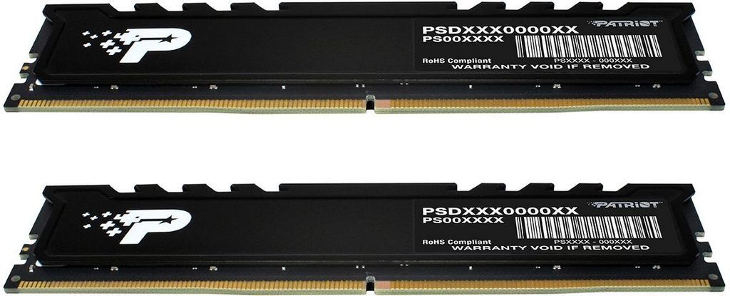 Оперативная память Patriot Signature Premium Line 2x8ГБ DDR5 4800 МГц PSP516G4800KH1