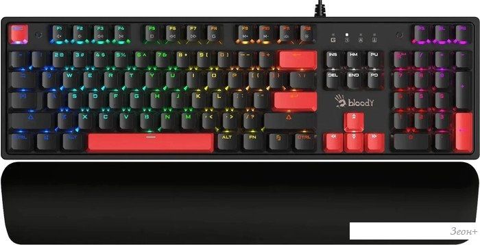 Клавиатура A4Tech Bloody S515R (черный, Bloody BLMS Red)