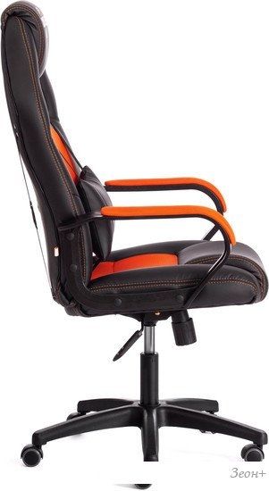 Кресло TetChair Driver (иск.кожа/ткань, черный/оранжевый)