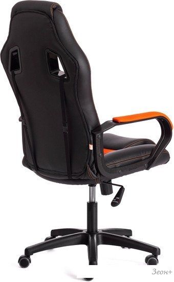 Кресло TetChair Driver (иск.кожа/ткань, черный/оранжевый)