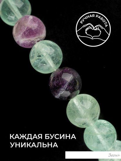 Серьги Wolves Элитный Флюорит 40993 №1